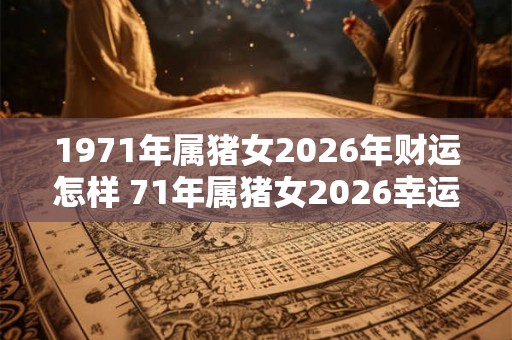 1971年属猪女2026年财运怎样 71年属猪女2026幸运色 1971年属猪女2026年财运怎样 71年属猪女2026幸运色