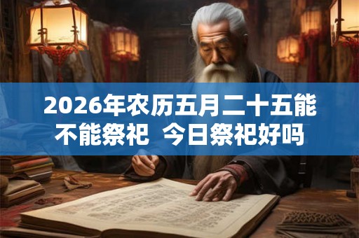 2026年农历五月二十五能不能祭祀  今日祭祀好吗
