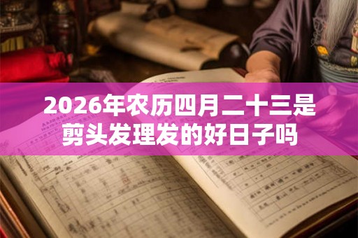 2026年农历四月二十三是剪头发理发的好日子吗