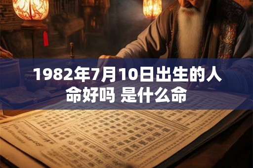1982年7月10日出生的人命好吗 是什么命