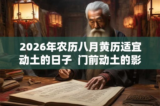 2026年农历八月黄历适宜动土的日子  门前动土的影响有哪些