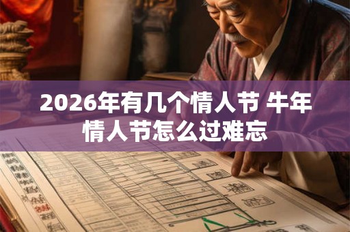 2026年有几个情人节 牛年情人节怎么过难忘