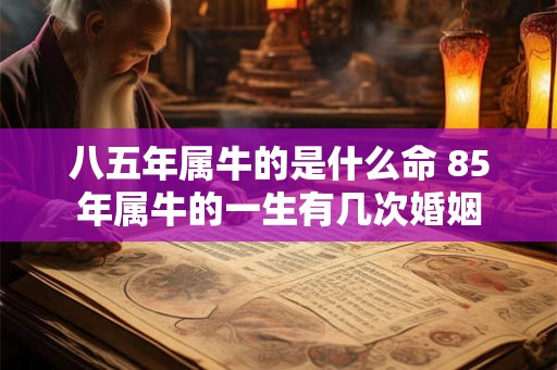 八五年属牛的是什么命 85年属牛的一生有几次婚姻