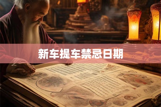 新车提车禁忌日期