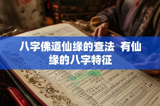 八字佛道仙缘的查法  有仙缘的八字特征