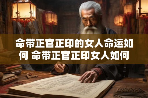 命带正官正印的女人命运如何 命带正官正印女人如何命运