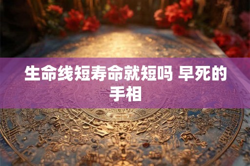 生命线短寿命就短吗 早死的手相