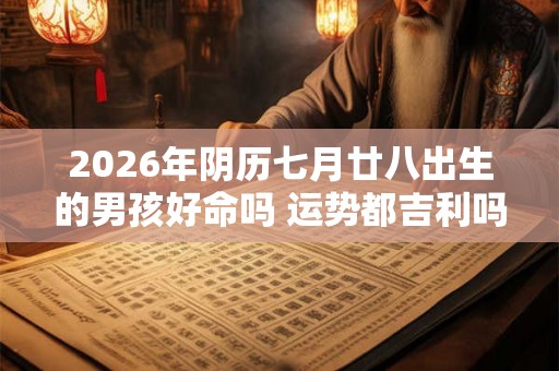 2026年阴历七月廿八出生的男孩好命吗 运势都吉利吗