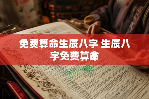免费算命生辰八字 生辰八字免费算命