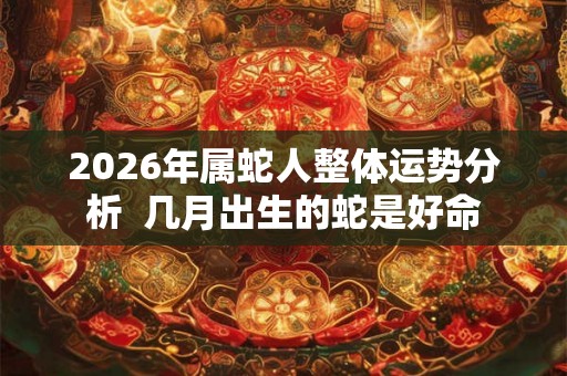 2026年属蛇人整体运势分析  几月出生的蛇是好命
