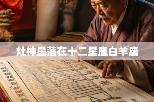灶神星落在十二星座白羊座