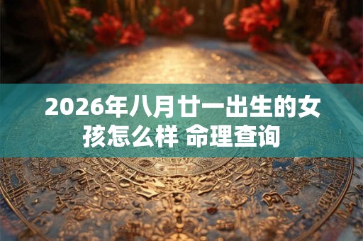 2026年八月廿一出生的女孩怎么样 命理查询