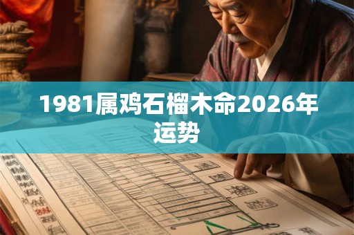 1981属鸡石榴木命2026年运势 1981属鸡石榴木命2026年运势
