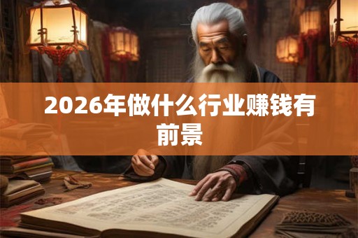 2026年做什么行业赚钱有前景