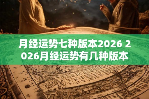月经运势七种版本2026 2026月经运势有几种版本 月经运势七种版本2026 2026月经运势有几种版本