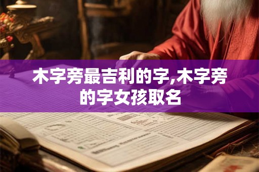 木字旁最吉利的字,木字旁的字女孩取名