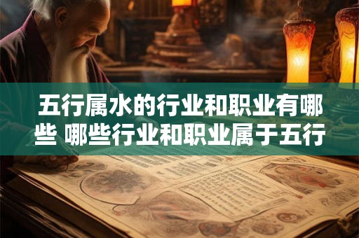五行属水的行业和职业有哪些 哪些行业和职业属于五行水属性