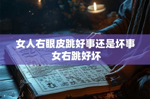 女人右眼皮跳好事还是坏事 女右跳好坏