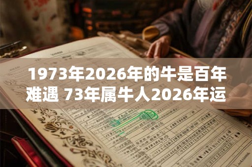 1973年2026年的牛是百年难遇 73年属牛人2026年运势如何