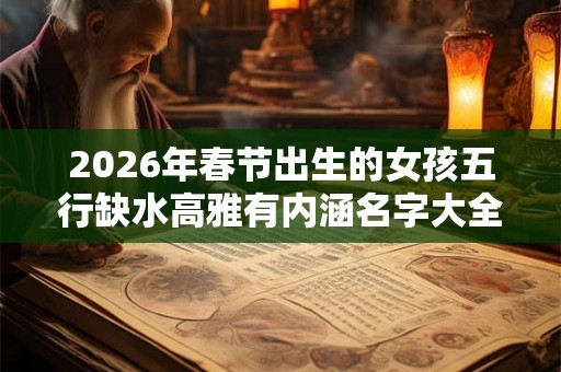2026年春节出生的女孩五行缺水高雅有内涵名字大全