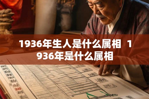 1936年生人是什么属相  1936年是什么属相