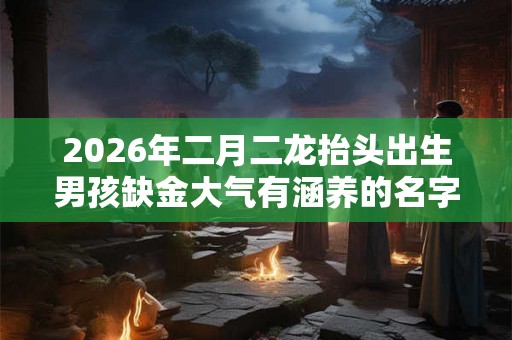 2026年二月二龙抬头出生男孩缺金大气有涵养的名字 2026年二月二龙抬头出生男孩缺金大气有涵养的名字