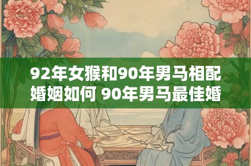 92年女猴和90年男马相配婚姻如何 90年男马最佳婚配属相