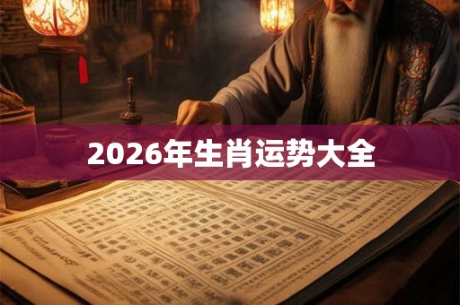 2026年生肖运势大全
