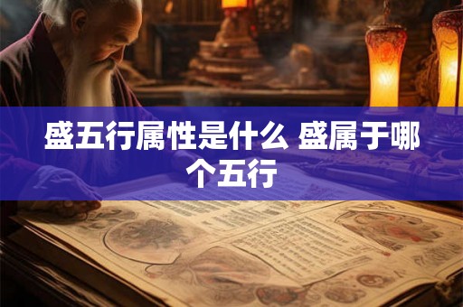 盛五行属性是什么 盛属于哪个五行 盛五行属性是什么 盛属于哪个五行