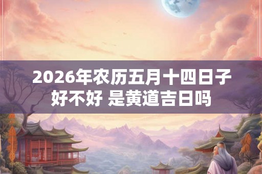 2026年农历五月十四日子好不好 是黄道吉日吗