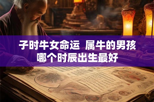 子时牛女命运  属牛的男孩哪个时辰出生最好