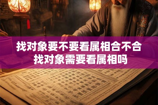 找对象要不要看属相合不合 找对象需要看属相吗