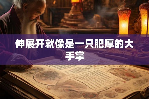 伸展开就像是一只肥厚的大手掌