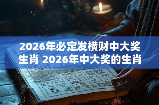2026年必定发横财中大奖生肖 2026年中大奖的生肖是什么