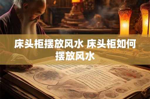 床头柜摆放风水 床头柜如何摆放风水