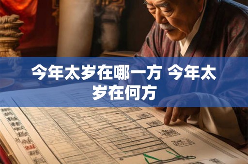 今年太岁在哪一方 今年太岁在何方