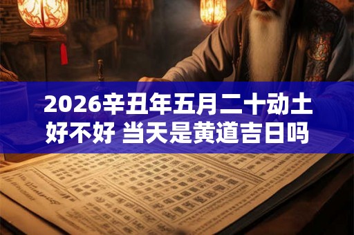 2026辛丑年五月二十动土好不好 当天是黄道吉日吗