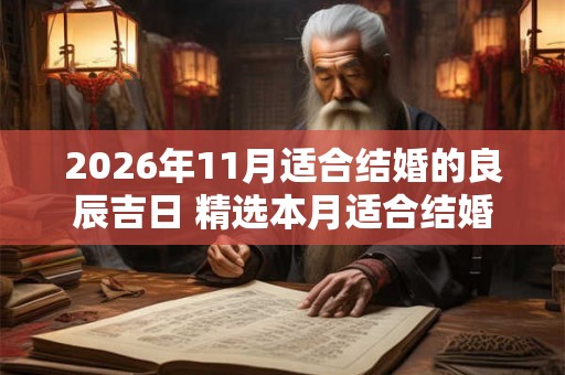 2026年11月适合结婚的良辰吉日 精选本月适合结婚的日子 2026年11月适合结婚的良辰吉日 精选本月适合结婚的日子
