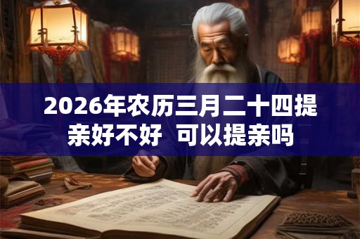 2026年农历三月二十四提亲好不好  可以提亲吗