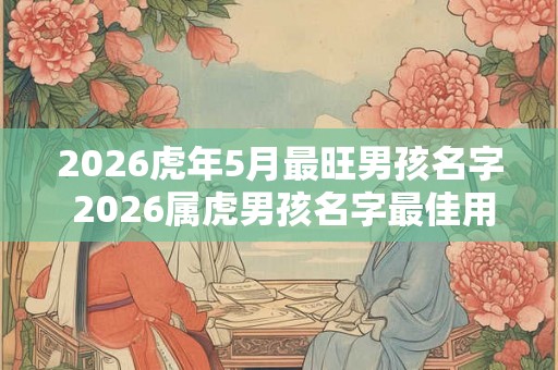 2026虎年5月最旺男孩名字 2026属虎男孩名字最佳用字