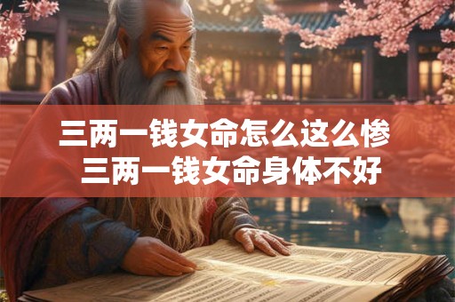 三两一钱女命怎么这么惨  三两一钱女命身体不好