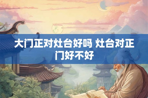 大门正对灶台好吗 灶台对正门好不好