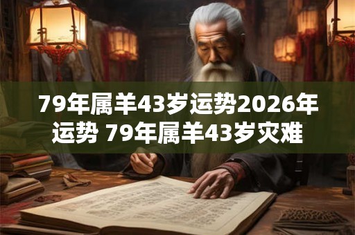 79年属羊43岁运势2026年运势 79年属羊43岁灾难