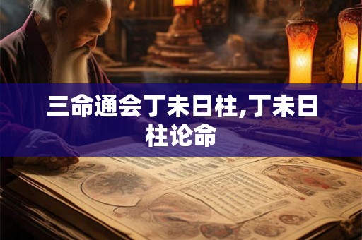 三命通会丁未日柱,丁未日柱论命