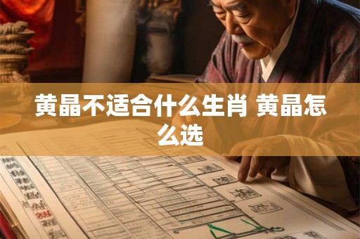 黄晶不适合什么生肖 黄晶怎么选