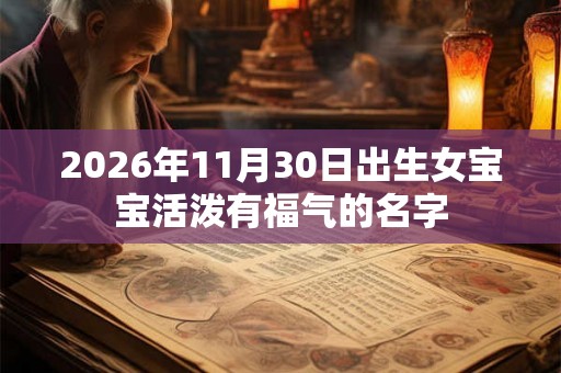 2026年11月30日出生女宝宝活泼有福气的名字 2026年11月30日出生女宝宝活泼有福气的名字