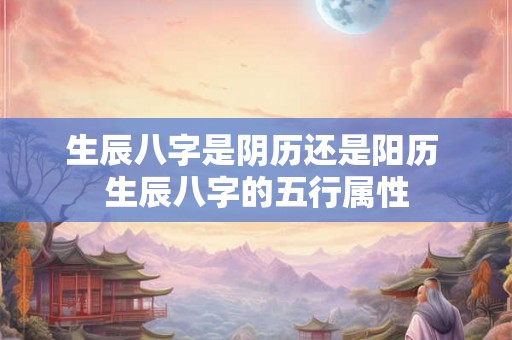 生辰八字是阴历还是阳历 生辰八字的五行属性