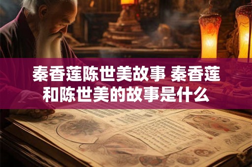 秦香莲陈世美故事 秦香莲和陈世美的故事是什么