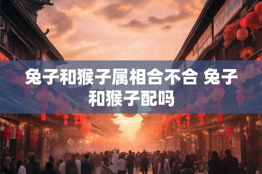 兔子和猴子属相合不合 兔子和猴子配吗