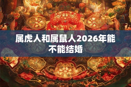 属虎人和属鼠人2026年能不能结婚